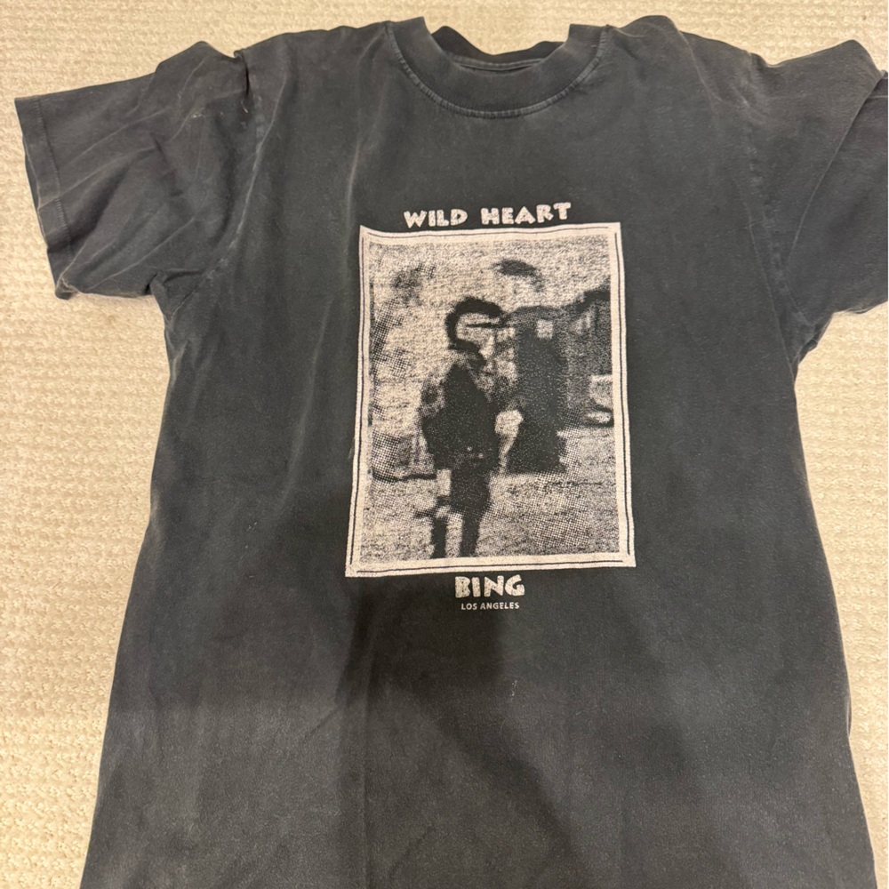 Anine Bing Black Graphic Tee